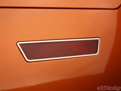 American Car Craft 2Pc Polished Stainless Side Marker Light Trim Rings Dodge Charger 2011-2013 - ACC-332003