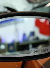 American Car Craft 2Pc Brushed Stainless Steel HEMI Side Mirror Trim Dodge Charger 5.7L 2011-2013                                     - ACC-332004 - Image 2