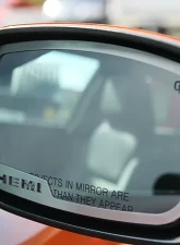 American Car Craft 2Pc Brushed Stainless Steel HEMI Side Mirror Trim Dodge Charger 5.7L 2011-2013                                     - ACC-332004 - Image 2