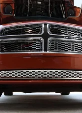 American Car Craft 1Pc Polished Stainless Lower Front Grillle Overlay Dodge Charger 2011-2013                                     - ACC-332006 - Image 2