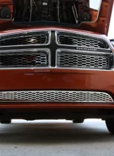 American Car Craft 1Pc Polished Stainless Lower Front Grillle Overlay Dodge Charger 2011-2013                                     - ACC-332006 - Image 3