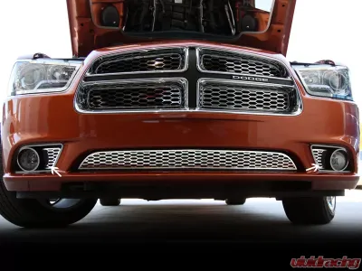 American Car Craft 2Pc Polished Stainless Fog Light Factory Overlays Dodge Charger 2011-2013 - ACC-332007