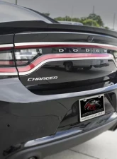 American Car Craft 4Pc Brushed Stainless Steel Taillight Trim Dodge Charger 2015-2018                                     - ACC-332009 - Image 3