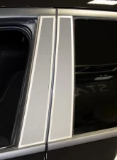 American Car Craft 4Pc Brushed Stainless Steel Door Pillar Trim Kit Dodge Charger 2011-2018                                     - ACC-332018 - Image 2