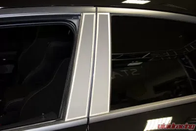 American Car Craft 4Pc Brushed Stainless Steel Door Pillar Trim Kit Dodge Charger 2011-2018 - ACC-332018