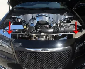 American Car Craft Polished Stainless Steel Front Header Plate Chrysler 300 2011-2018