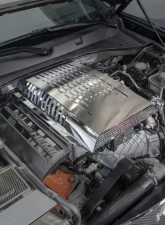 American Car Craft Brushed/Polished Stainless Steel Plenum/Supercharger Engine Cover Dodge Challenger | Charger 2015-2023                                     - ACC-333024 - Image 2