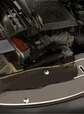 American Car Craft 2 Pc Polished Stainless Carbon Fiber Front Header Plate Kit Dodge Charger 2015-2020                                     - ACC-333031 - Image 2