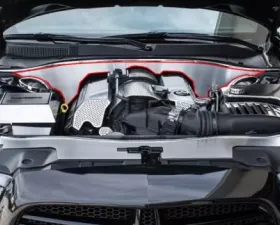 American Car Craft Polished Stainless Steel False Firewall Dodge Charger 6.4L 2012-2018