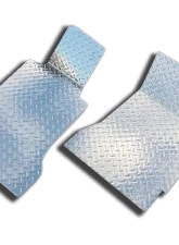 American Car Craft 4Pc Polished Aluminum Floor Mats Diamond Plate Chevrolet HHR 2006-2008                                     - ACC-421014 - Image 3