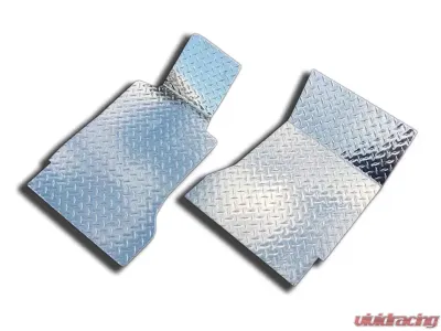 American Car Craft 4Pc Polished Aluminum Floor Mats Diamond Plate Chevrolet HHR 2006-2008 - ACC-421014