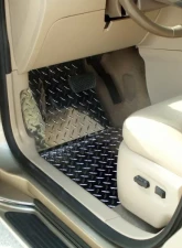 American Car Craft 4Pc Polished Aluminum Floor Mats Diamond Plate Chevrolet HHR 2006-2008                                     - ACC-421014 - Image 2