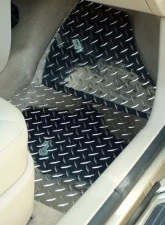 American Car Craft 4Pc Polished Aluminum Floor Mats Diamond Plate Chevrolet HHR 2006-2008                                     - ACC-421014 - Image 3