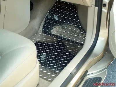 American Car Craft 4Pc Polished Aluminum Floor Mats Diamond Plate Chevrolet HHR 2006-2008 - ACC-421014