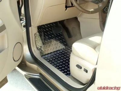 American Car Craft 2Pc Polished Aluminum Floor Mats Diamond Plate Chevrolet HHR 2006-2008 - ACC-421019