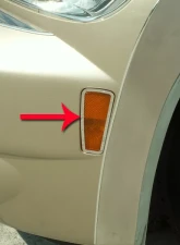 American Car Craft 2Pc Polished Stainless Steel Front Marker Light Trim Chevrolet HHR 2006-2012                                     - ACC-422003 - Image 3