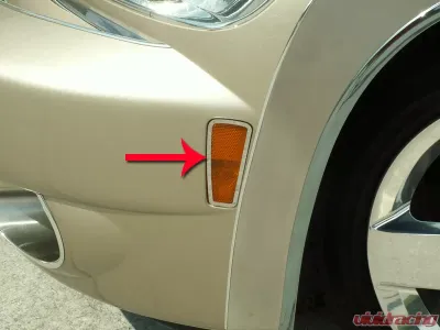 American Car Craft 2Pc Polished Stainless Steel Front Marker Light Trim Chevrolet HHR 2006-2012 - ACC-422003