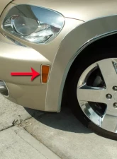 American Car Craft 2Pc Polished Stainless Steel Front Marker Light Trim Chevrolet HHR 2006-2012                                     - ACC-422003 - Image 2