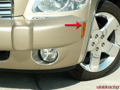 American Car Craft 2Pc Polished Stainless Steel Front Marker Light Trim Chevrolet HHR 2006-2012 - ACC-422003