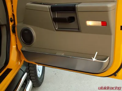 American Car Craft 4Pc Front & Rear Brushed Stainless Steel Door Guards Hummer H2 2003-2007 - ACC-491006