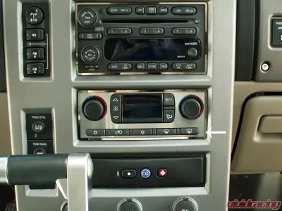 American Car Craft 2Pc Polished Stainless Steel AC Plate Hummer H2 2003-2007 - ACC-491010