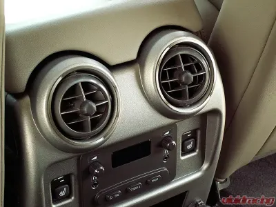 American Car Craft 2Pc Rear Polished Stainless Steel AC Vent Rings Hummer H2 2003-2007 - ACC-491017