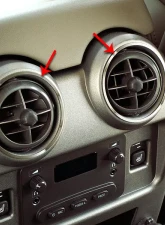 American Car Craft 2Pc Rear Polished Stainless Steel AC Vent Rings Hummer H2 2003-2007                                     - ACC-491017 - Image 2