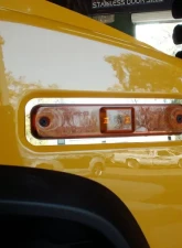 American Car Craft 4Pc Polished Stainless Steel Marker Light Trim Hummer H2 2003-2013                                     - ACC-492004 - Image 3