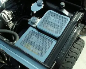 American Car Craft Perforated Stainless Steel Battery Cover Hummer H2 2003-2007