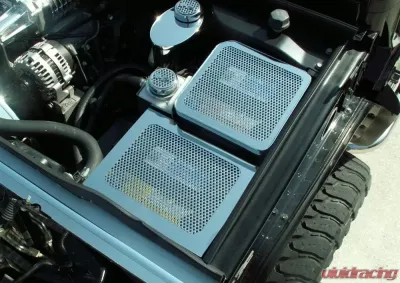 American Car Craft Perforated Stainless Steel Battery Cover Hummer H2 2003-2007 - ACC-493003