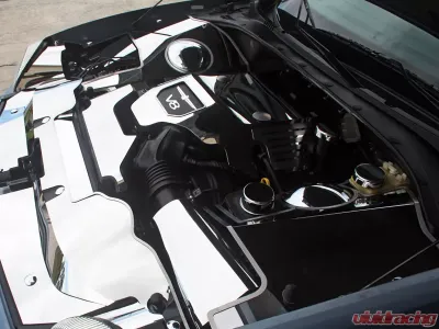 American Car Craft 2Pc Brushed Stainless Steel Engine Shroud Cover Ford Thunderbird 3.9L V8 2003-2005 - ACC-503001-B