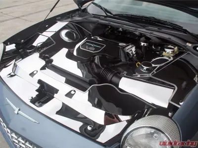 American Car Craft 2Pc Brushed Stainless Steel Engine Shroud Cover Ford Thunderbird 3.9L V8 2003-2005 - ACC-503001-B