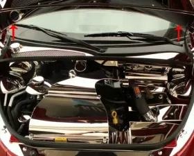 American Car Craft Polished Stainless Steel Lower Hood Cowl Chrysler PT Cruiser 2001-2005