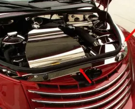 American Car Craft 3Pc Polished Stainless Steel Header Plate Chrysler PT Cruiser 2001-2005