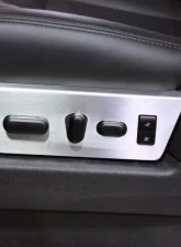 American Car Craft 2Pc Brushed Stainless Steel Seat Control Side Panel Trim Ford F-150 | Raptor 2010-2014                                     - ACC-771026 - Image 2