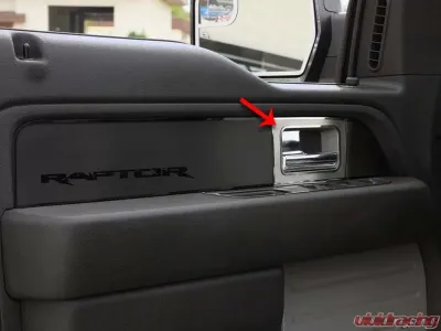 American Car Craft 2Pc Brushed Stainless Steel Front Door Handle Pull Plates Ford F-150 | Raptor 2010-2014 - ACC-771027