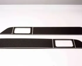American Car Craft 6Pc Stainless Steel/Carbon Fiber Front Door Inserts Ford F-150 | Raptor 2009-2014