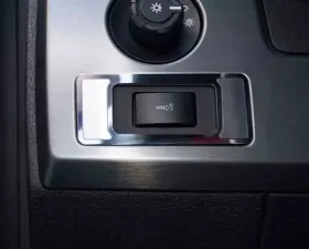 American Car Craft Brushed Stainless Steel Interior Dim Switch Trim Plate Ford Raptor | F-150 2009-2014