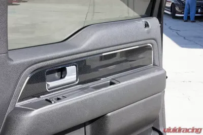 American Car Craft 2Pc Carbon Fiber Front Door Panel Inserts Ford Raptor | F-150 2009-2014 - ACC-771044