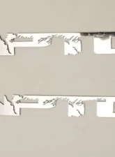 American Car Craft 2Pc 12" Polished Stainless Steel Raptor Badges Ford Raptor 2010-2014                                     - ACC-771046 - Image 2