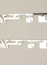 American Car Craft 2Pc 12" Polished Stainless Steel Raptor Badges Ford Raptor 2010-2014                                     - ACC-771046 - Image 3