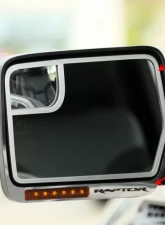 American Car Craft 4Pc Brushed Stainless Etched Raptor Side View Mirror Trim Ford Raptor 2010-2014                                     - ACC-772011 - Image 2