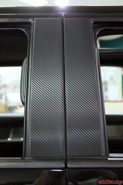 American Car Craft 4Pc Vinyl Pillar Posts w/Carbon Fiber Wrap Ford F-150 | Raptor 2009-2014 - ACC-772012