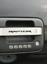 American Car Craft 4Pc Brushed Stainless Steel Front Door Handle Pull Plates Ford Raptor 2010-2014                                     - ACC-772014 - Image 2
