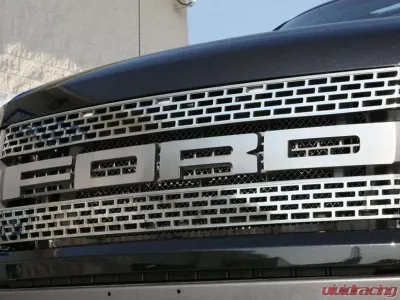American Car Craft 4Pc Polished Stainless Steel Front Grille Ford Raptor 2010-2014 - ACC-772018