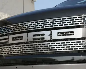 American Car Craft 4Pc Brushed Stainless Steel Front Grille Ford Raptor 2010-2014