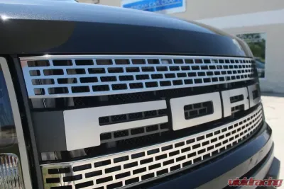 American Car Craft 4Pc Brushed Stainless Steel Front Grille Ford Raptor 2010-2014 - ACC-772019