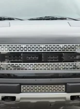 American Car Craft 4Pc Carbon Fiber Wrapped Stainless Steel Front Grille Ford Raptor 2010-2014                                     - ACC-772020 - Image 2
