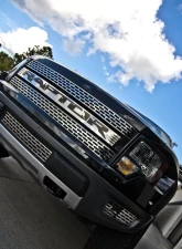 American Car Craft Stainless Steel Front Grille Polished w/Black Raptor Insert Ford Raptor 2010-2014                                     - ACC-772022 - Image 3