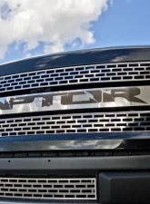 American Car Craft Stainless Steel Front Grille Polished w/Black Raptor Insert Ford Raptor 2010-2014                                     - ACC-772022 - Image 3
